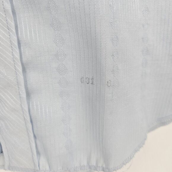 Vintage H Bar C Ranchwear Long Tail Shirt Mens Large Made in‎ USA Western Blue - Picture 4 of 12